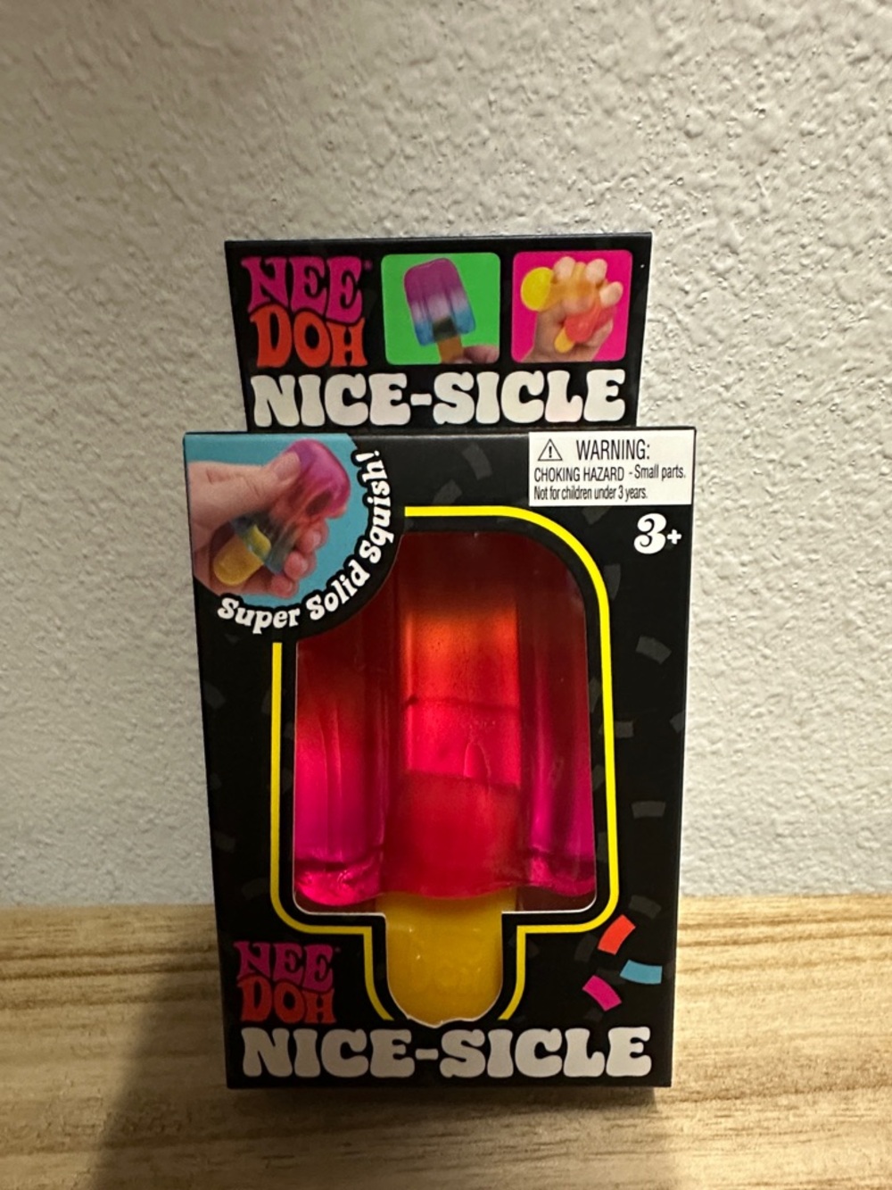 NeeDoh Nice-Sicle Popsicle Squishy Toy - Pink & Yellow